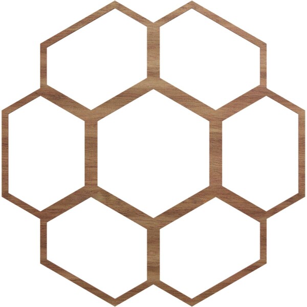 Ekena Millwork Florin Wood Fretwork Pierced Ceiling Medallion, Walnut, 36"OD x 15 3/8"ID x 1/4"T CMWP36X36X0250FOWA - main